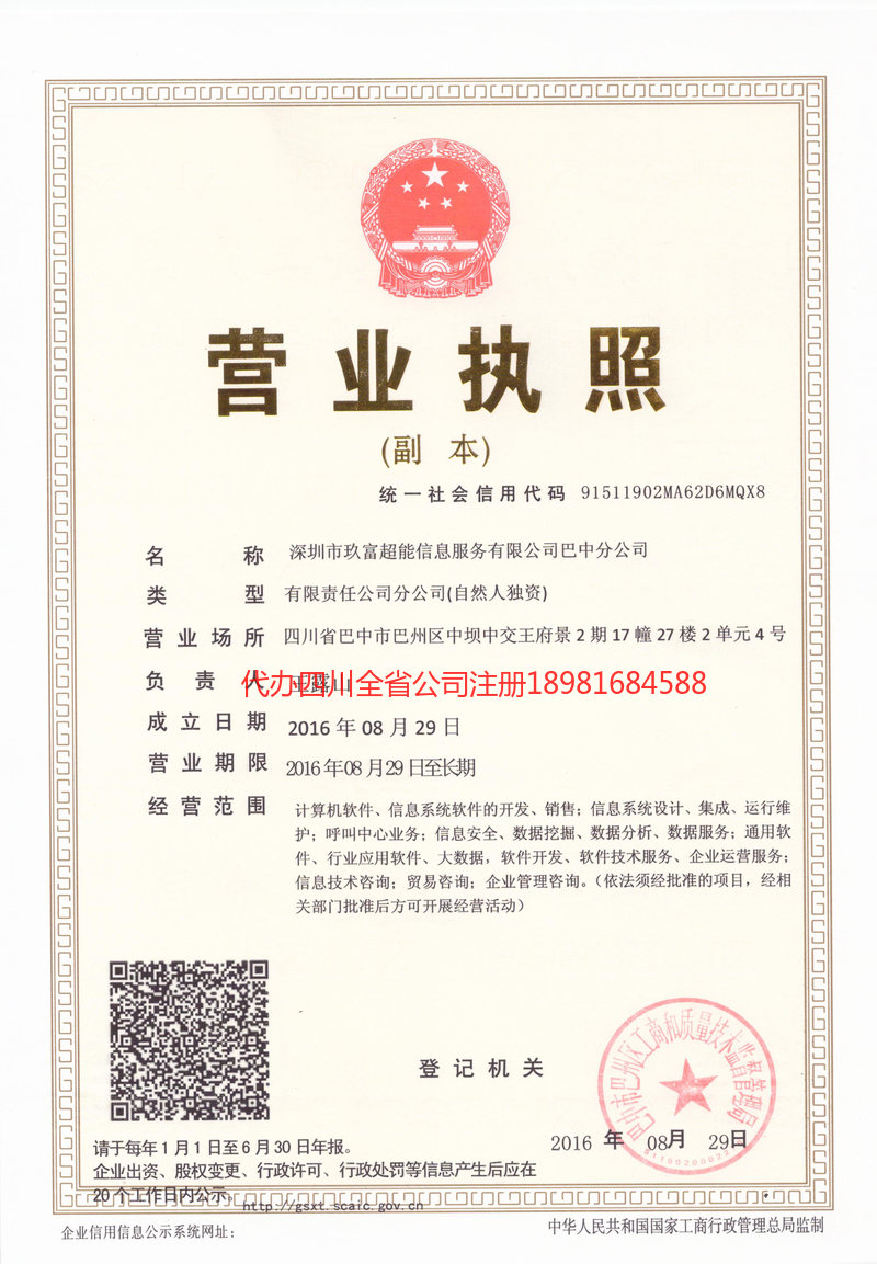 佛山佛山玖富超能信息服务有限公司